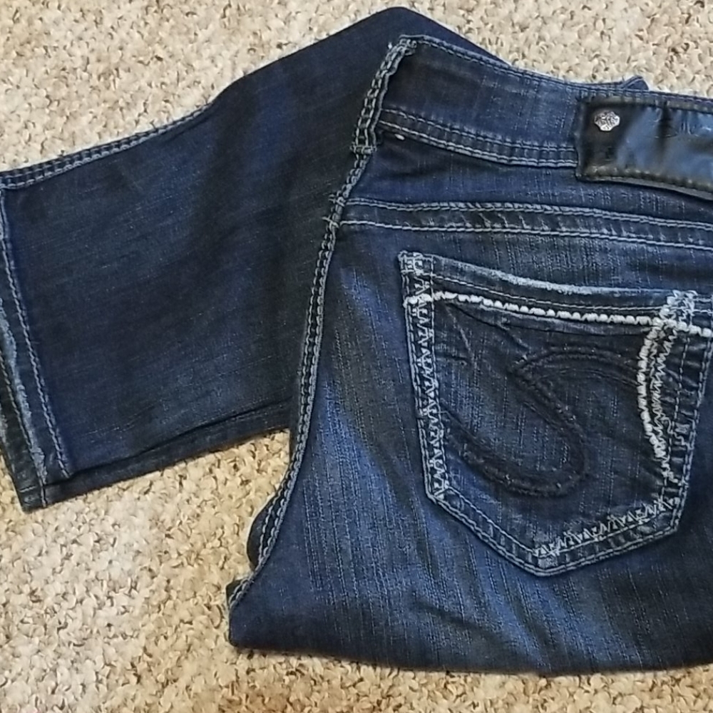 Silver jean suki mid capri